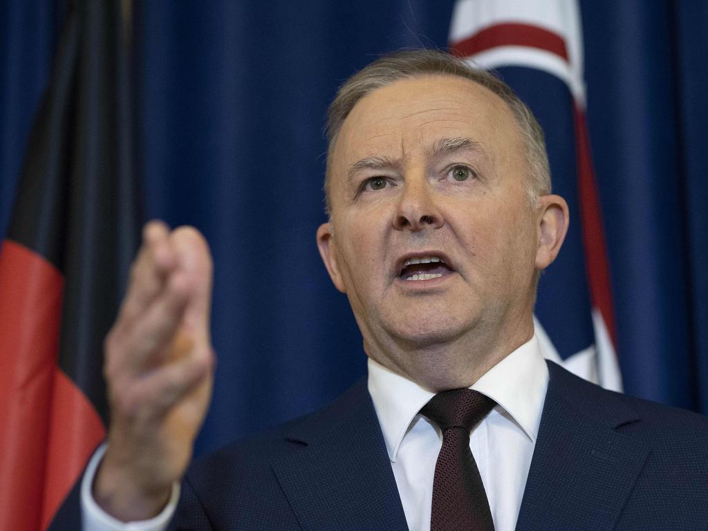 Labor leader Anthony Albanese says Australia should have six vaccine supply agreements, but the nation only has three. Picture: NCA NewsWire/Gary Ramage