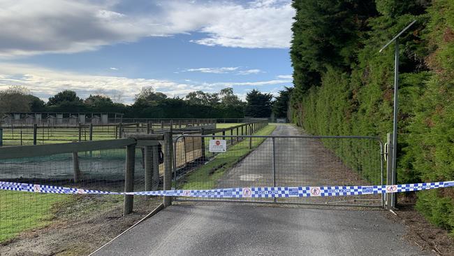 The homicide squad is investigating the death of greyhound trainer Karen Leek at Devon Meadows.