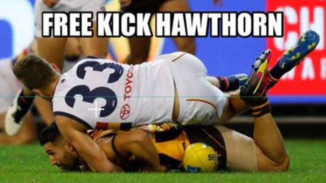 From Hawthorn’s Twitter account.