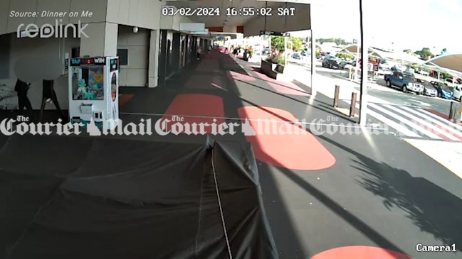 Shopping centre footage before grandmother allegedly stabbed to death