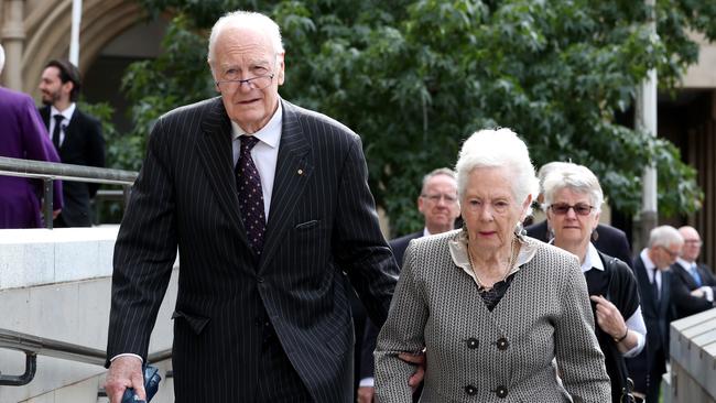 Peter Hollingworth with his wife Anne. Picture: David Geraghty/The Australian