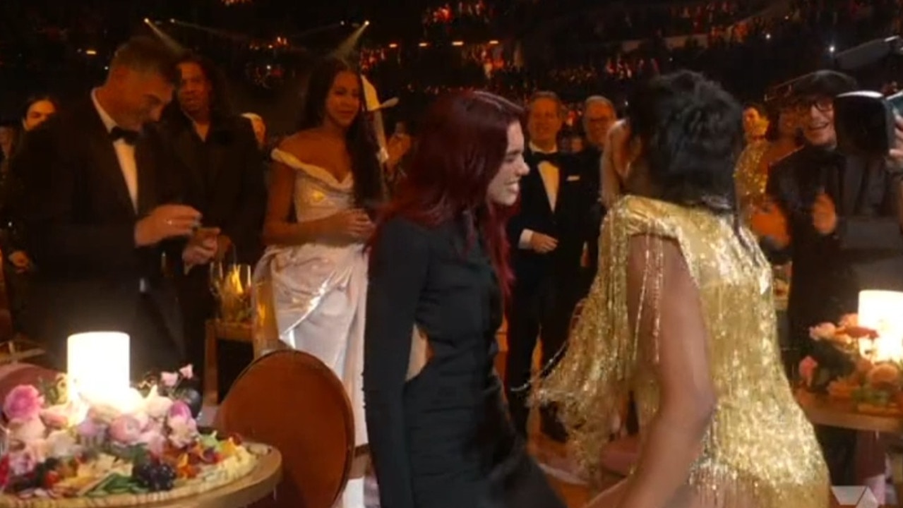 Fantasia Barrino and Dua Lipa have a Tina dance-off.