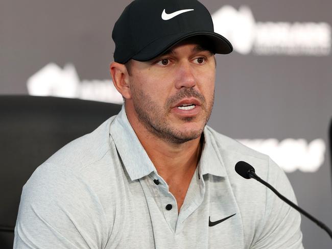 ADELAIDE, AUSTRALIA - APRIL 19: Brooks Koepka, captain of Smash during a practice round ahead of LIV Golf Adelaide at The Grange Golf Club on April 19, 2023 in Adelaide, Australia. (Photo by Sarah Reed/Getty Images)