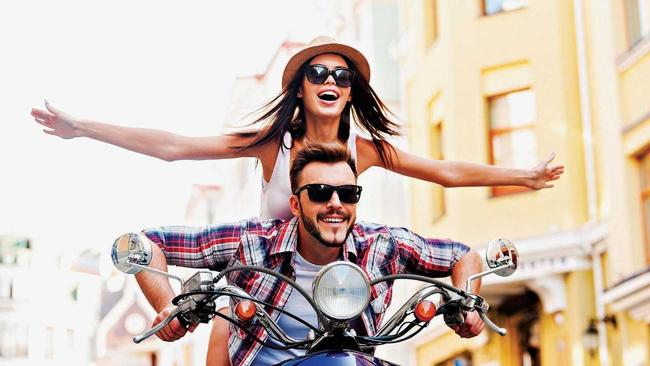 Rides a motorbike? Boyfriend. Fun boyfriend, but boyfriend never the less. Picture: g-stockstudio