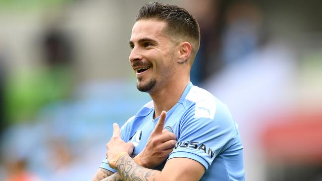 Jamie McLaren scored for Melbourne City on Sunday. Picture: Getty Images