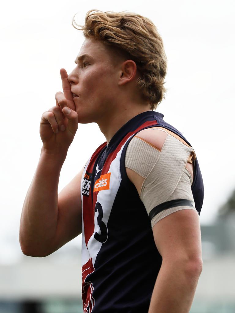 Levi Ashcroft could step straight into Brisbane’s team. Picture: Riley Lockett/AFL Photos via Getty Images