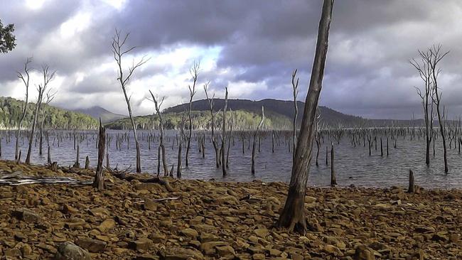 Lake King William images provide stark illustration of Tassie’s big dry ...