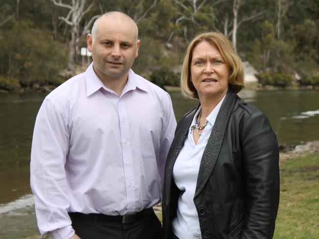 Labor candidates Linda Downey and Steve Tuntevski.