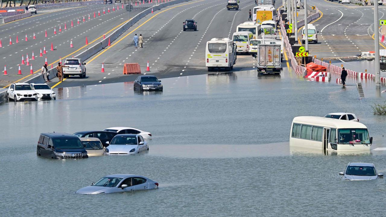 The UAE recorded its heaviest rainfall in 75 years. Picture: Giuseppe CACACE / AFP