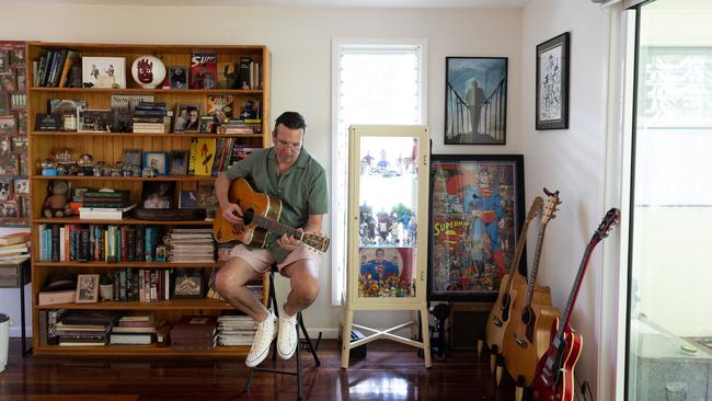 Stav Davidson in his element in his favourite part of the house. Photograph: David Kelly.