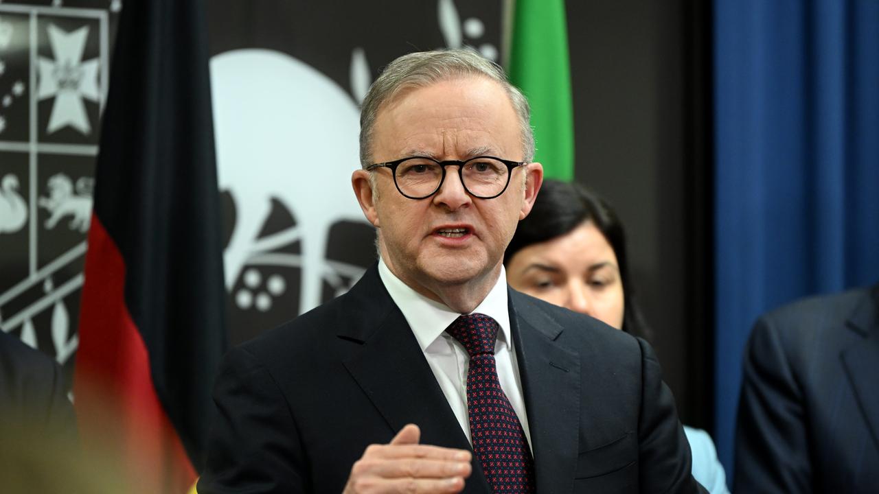 Mr Albanese addressed the Business Council of Australia on Wednesday night. Picture: Dan Peled / NCA NewsWire