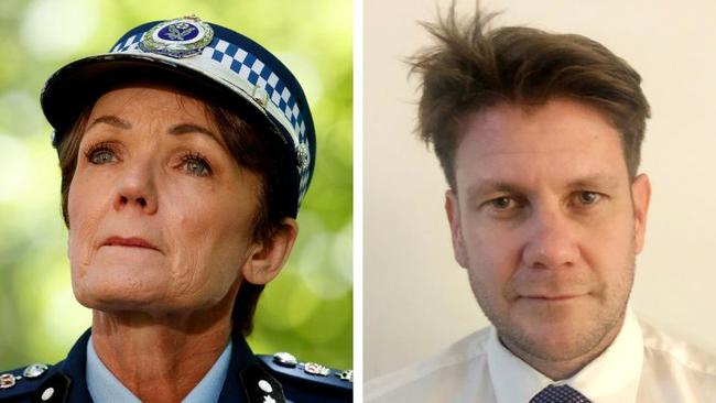 NSW Police Commissioner Karen Webb and her now departed spin doctor Steve Jackson.