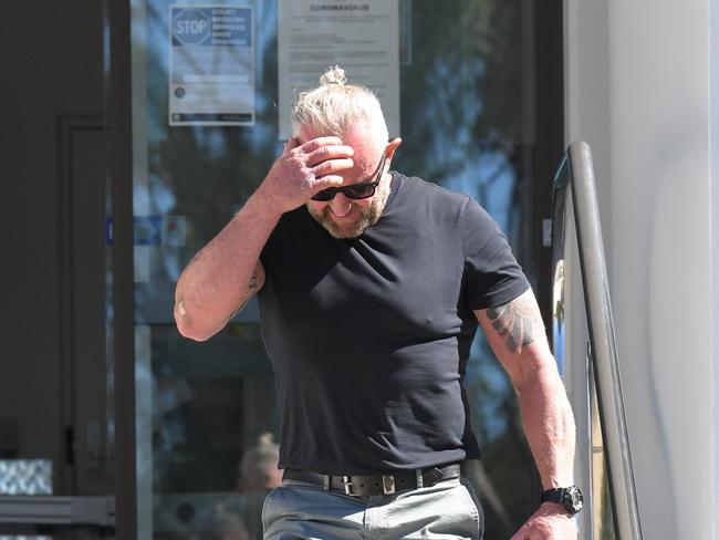 Tuktuk driver Gary Poort leaves Wollongong Court after giving evidence. Picture: NCA NewsWire/Simon Bullard