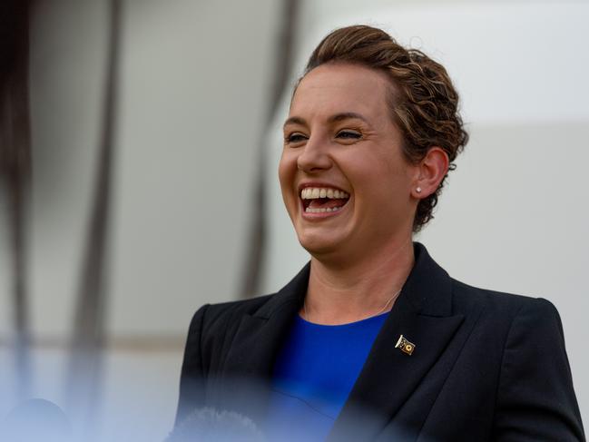 Opposition Leader Lia Finocchiaro responds to the Gunner Government's 2020-2021 Northern Territory Government.picture: Che Chorley