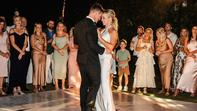 Katie Stevens and Luke Brechin’s beautiful Bali wedding. Picture: Motion House Weddings