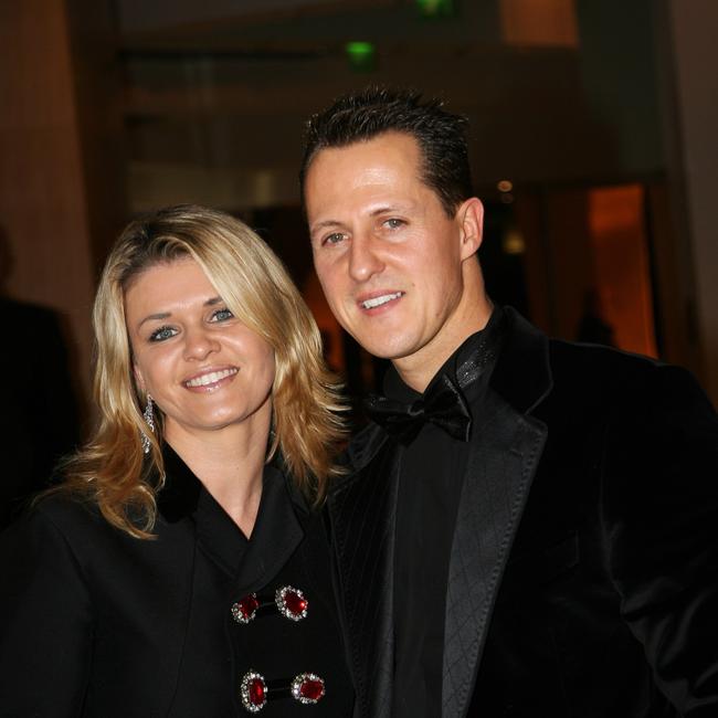 Michael Schumacher and wife Corinna (Photo by FIA via Getty Images)