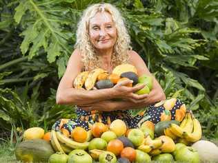 52 year old Anne Osborne who has followed a Fruitarian diet for over 27 years, Anne runs 8 kilometres daily and eats 10-15 pieces of fruit a day. She understands its not the right diet for everyone but helps her feel good and feels the right thing to do both ethically and environmentally. Photo Lachie Millard. Picture: Lachie Millard