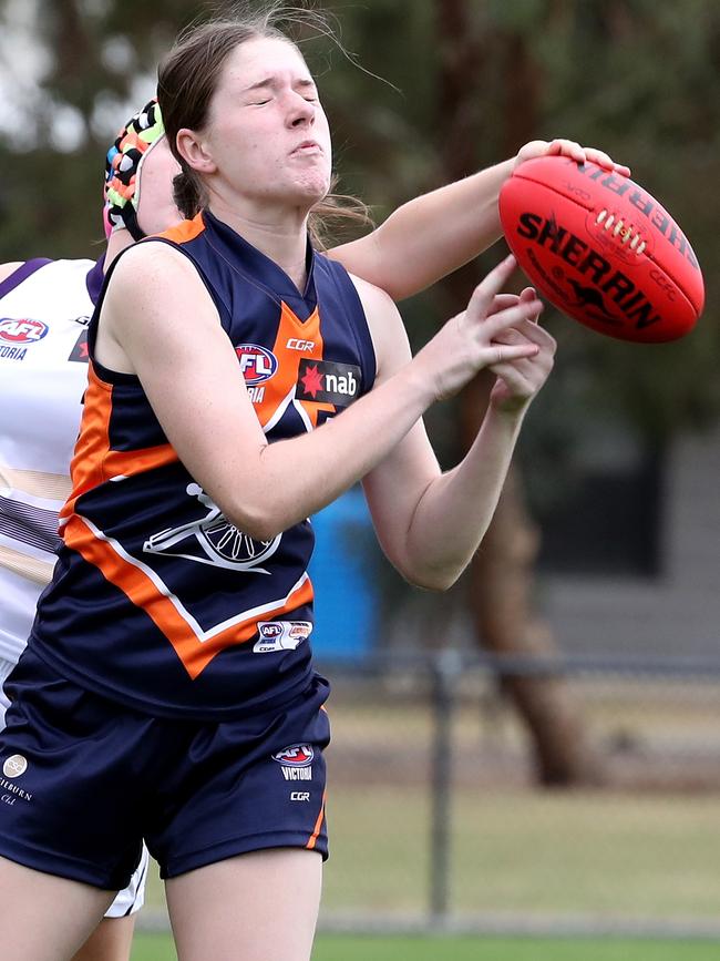 Georgia Sampson in action for Calder Cannons.