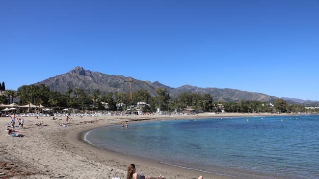 Marbella Beach, which has become a drug trafficking hideaway in Spain. Picture: Solarpix.com