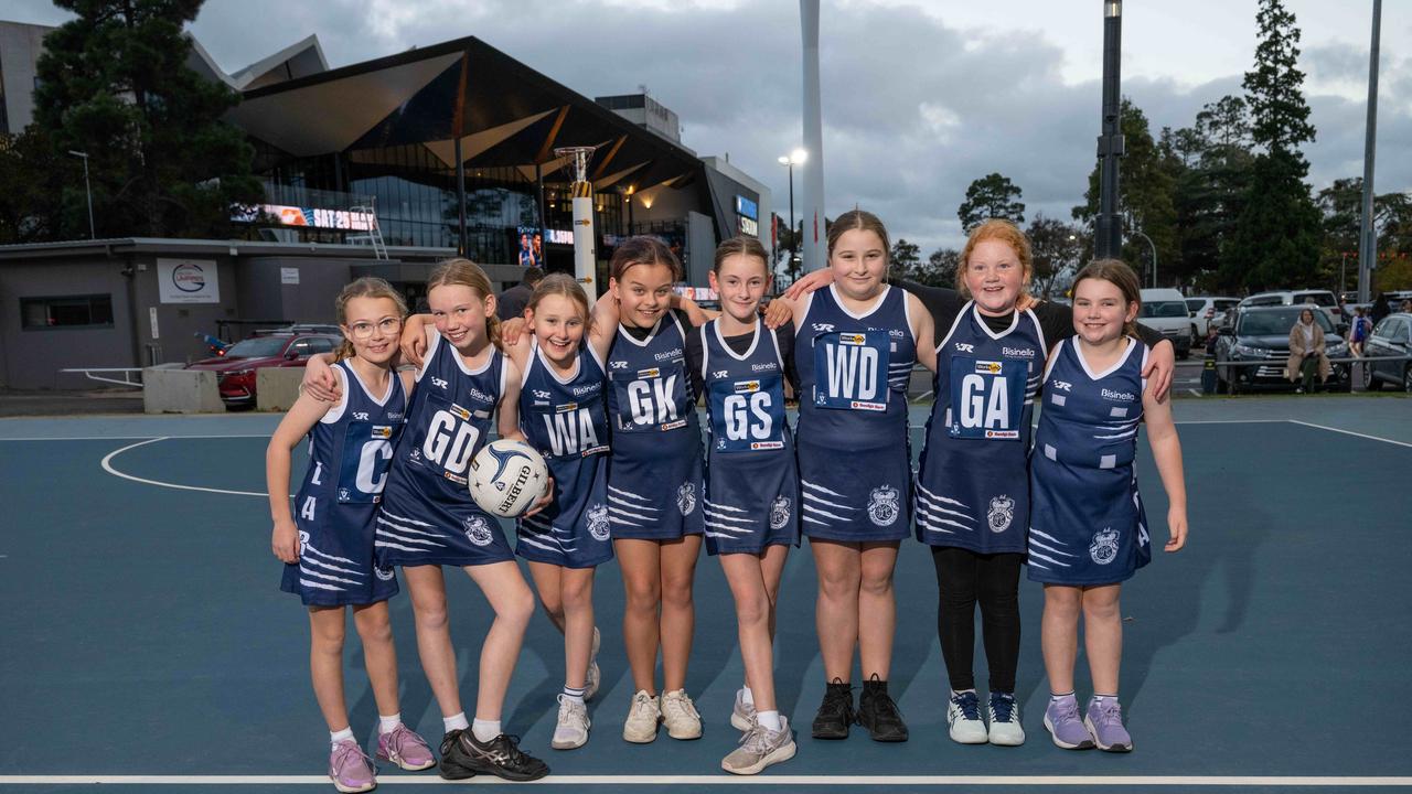 Lara Gold under-11 netball team.