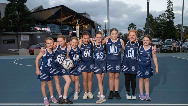 Lara Gold under-11 netball team.