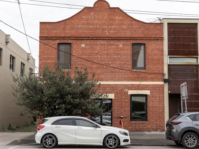 The non nondescript South Melbourne building that will house Melbourne’s newest swingers club. Picture: Jake Nowakowski