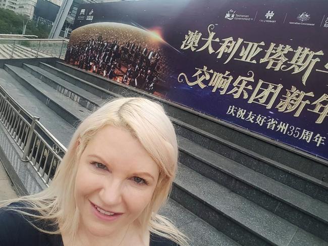 Alderman Tanya Denison in China. Picture: FACEBOOK