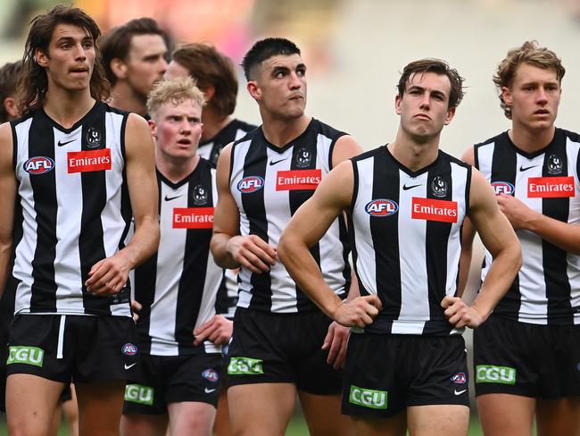 The Magpies are in dire form this season. Picture: Quinn Rooney/Getty Images