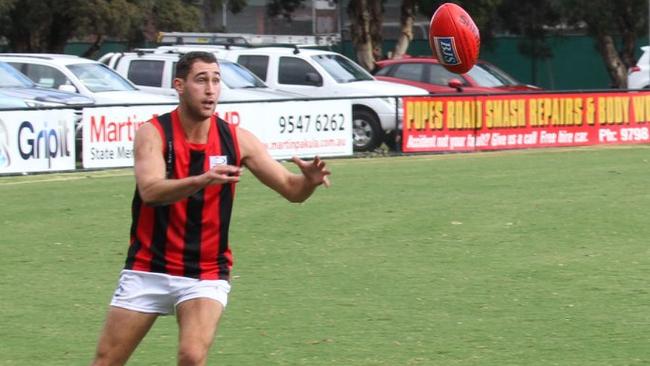 Julian Soccio takes a mark for Blackburn. Picture: Blackburn Photos/Facebook