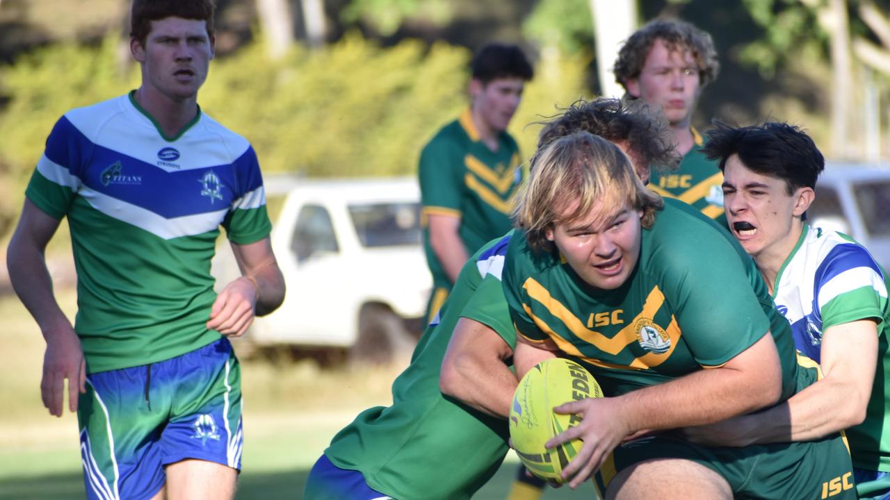 Rockhampton District Secondary Schools Rugby League Open D grand final, St Brendan's College 5 versus The Cathedral College 4, Rugby Park, Rockhampton, September 10, 2021.