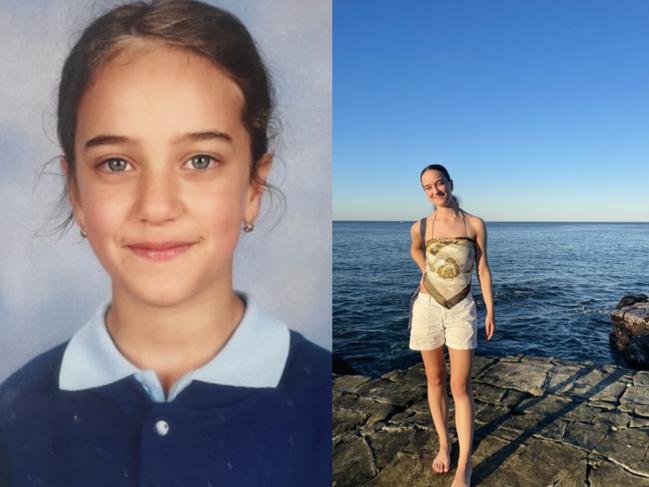 Melbourne resident Ines Zepcan was only eight years old when she sent off her note with good intentions out to sea in Portland 10 years ago, being found in 2023 by beach patrol volunteer Rosalind Evans. Picture: Supplied