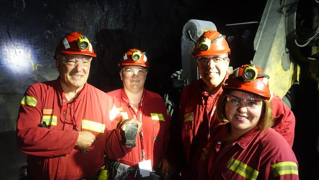 Labor MP Meryl Swanson, second from left, says mine workers in her electorate ‘hate’ being told to transition to renewables jobs.