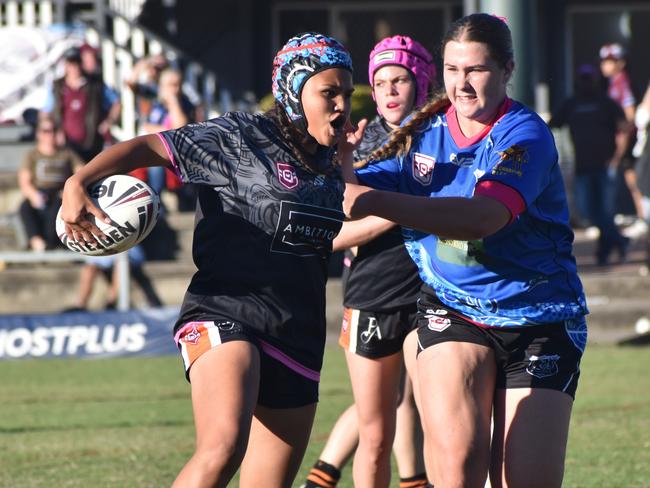 Stevie-Lee Dixson (right) will be among the young forwards looking to make a big impression.