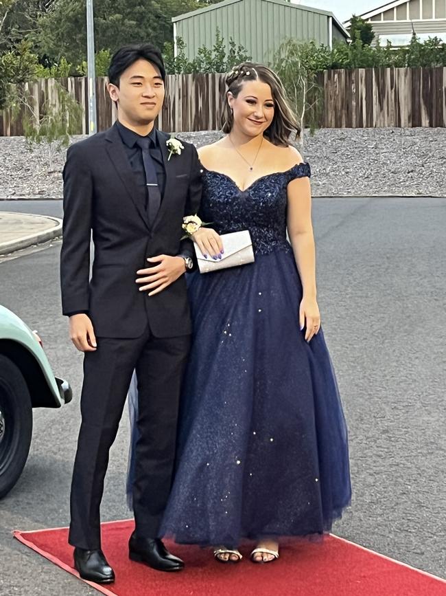 The students of St Mary's College celebrate their formal at the Brolga Theatre on Friday.