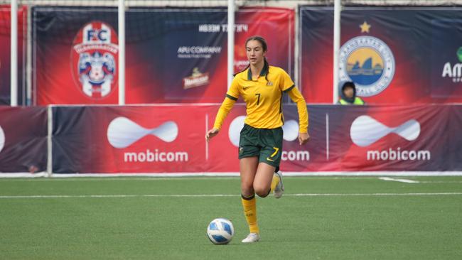 WA centre back Ruby Cuthbert. Picture: Supplied.