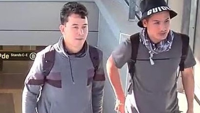 Images released of men who allegedly took baby formula tins. Picture: NSW PoliceImages released of men who allegedly took baby formula tins. Picture: NSW Police