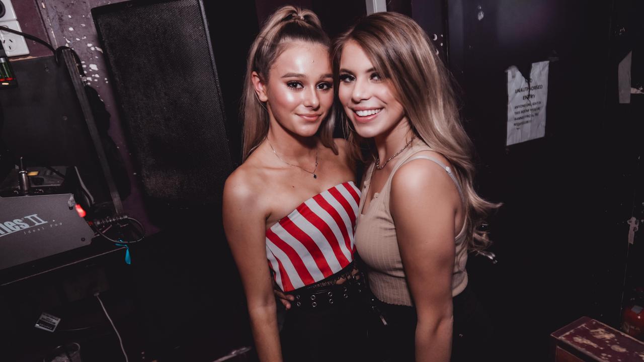 Seinna Ward and Natasha Walz having fun at Sin City Nightclub.