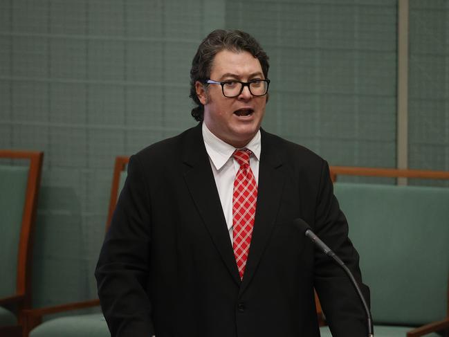 CANBERRA, AUSTRALIA NewsWire Photos AUGUST 23, 2021:  Rogue Mp George Christensen on another anti lockdown rant before Question Time in the House of Representatives in Parliament House Canberra.Picture: NCA NewsWire / Gary Ramage