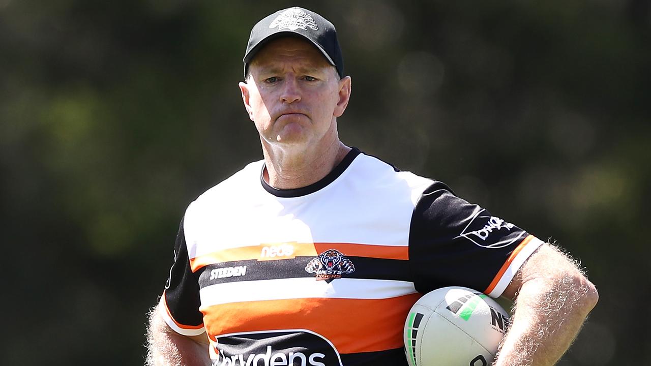 Michael Maguire has struggled to improve the Tigers. Picture: Mark Kolbe/Getty Images