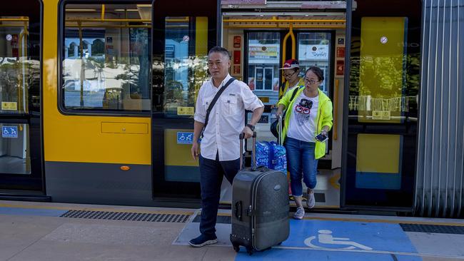 The Broadbeach South stop. Picture: Jerad Williams