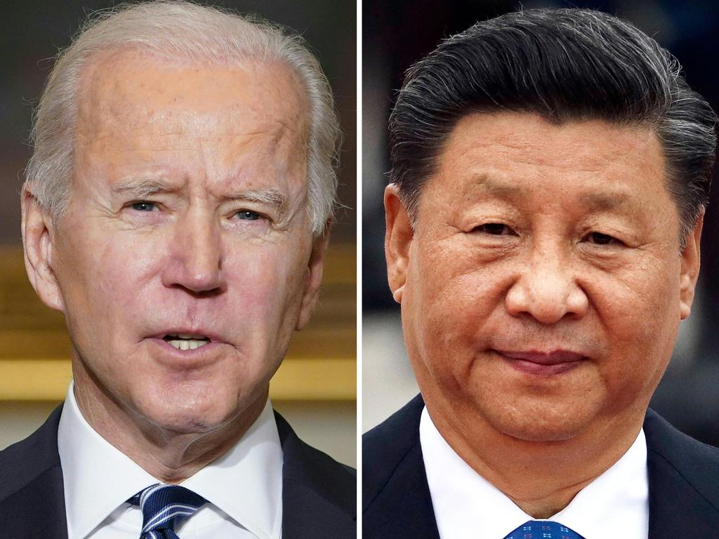 US President Joe Biden Xi has vowed to protect Taiwan from China’s Xi Jinping. Picture: Mandel Ngan/AFP