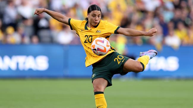 Matildas captain Sam Kerr is one of the headline acts at the World Cup. Picture: Brendon Thorne/Getty Images