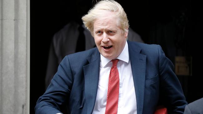 British Prime Minister Boris Johnson leaves 10 Downing Street in London on Monday. Picture: AFP