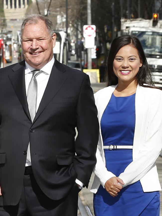 Lord Mayor Robert Doyle and former councillor Tessa Sullivan. Picture: David Caird