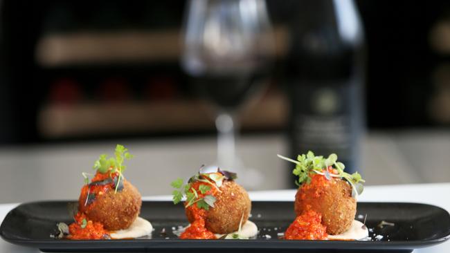 Beef cheek fritters are on the Small Plates menu. Picture: Sue Graham