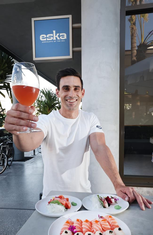 Eska Sashimi and Oyster Bar’s Tobias Diamandopoulous. Picture Glenn Hampson