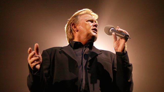 Australian singer John Farnham, pictured in a scene from the documentary film John Farnham: Finding the Voice.