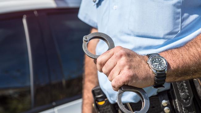 A manhunt is underway after shots were fired in Mt Hutton.