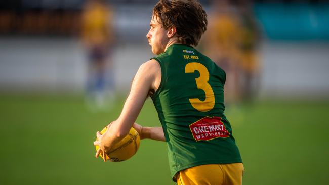 Lachlan Taylor stood out for St Mary’s in his team’s impressive 12-point win over Nightcliff. Picture: Che Chorley