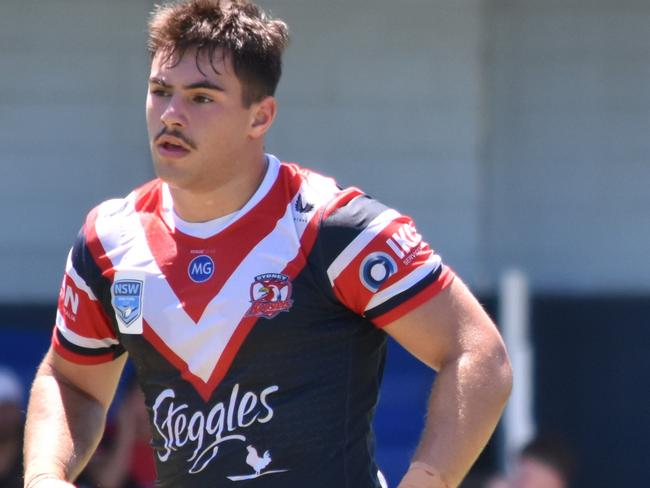 Zach Fittler. Picture: Sean Teuma. SG Ball Cup trial, St George Dragons vs Sydney Roosters at Mascot Oval, 13 January 2024.